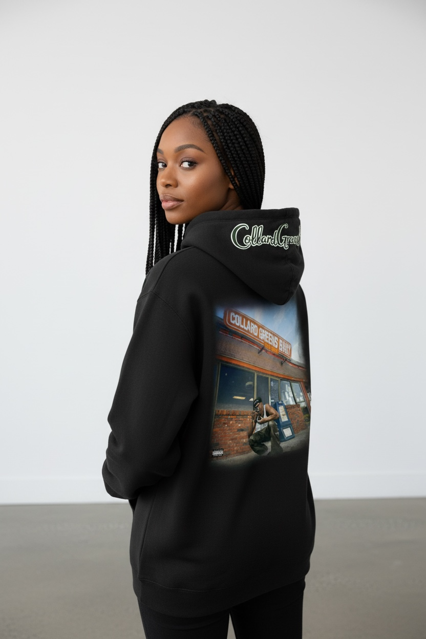 Black Collard Greens hoodie
